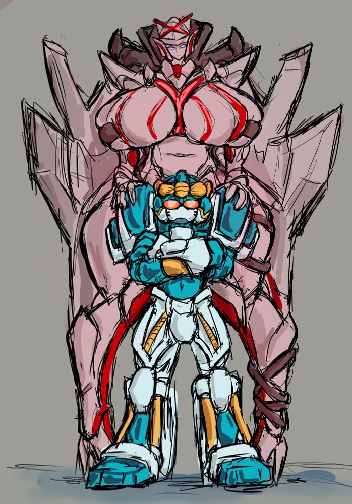 TegaJune lording over her son, GoodeBurn, with thirsy intent ;)