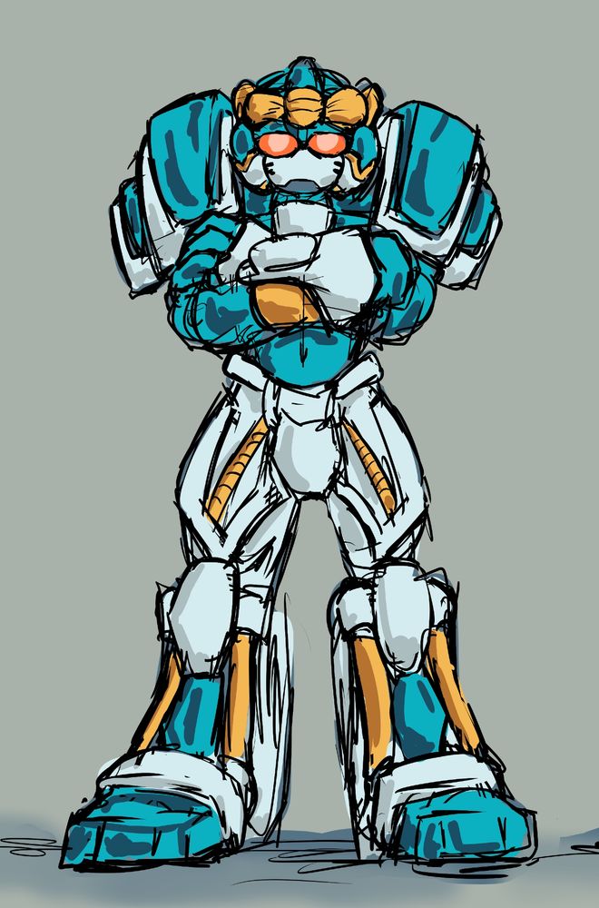 GoodeBurn, standing smug.