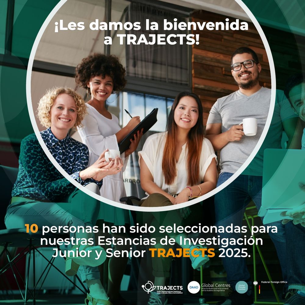 🎉 ¡Ya tenemos seleccionados!

Hemos seleccionado 10 beneficiarios para las Estancias de Investigación #TRAJECTS 2025, quienes desarrollarán proyectos en Europa, Latinoamérica y África. 🌍

Queremos agradecer a las más de 370 postulaciones por su interés, compromiso y entusiasmo por avanzar en la transición justa y la sustentabilidad. 🌱

¡Les deseamos muchos éxitos a quienes continúan este camino con nosotros, y esperamos futuras oportunidades de colaboración con todos los que participaron!

#TRAJECTS #TransiciónJusta #Investigación #Sostenibilidad #MovilidadAcadémica