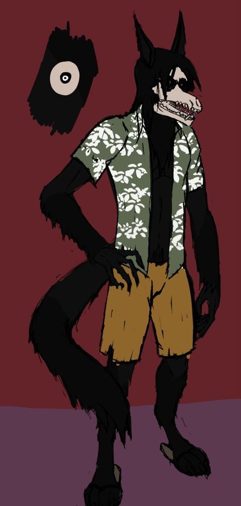 Male Mal0 idea in vacation mode with a Hawaiian shirt.