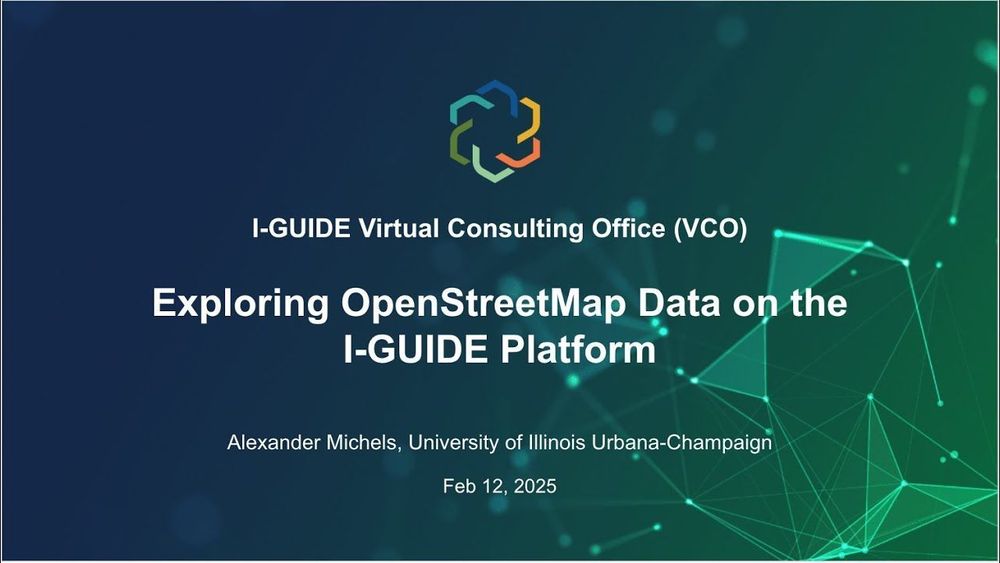 Exploring OpenStreetMap Data on the I-GUIDE Platform