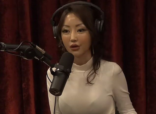 Someone on a podcast at a mic talking, a meme image used to convey someone giving facts or information about other places and how they do things differently.