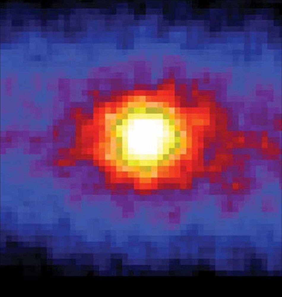 Low pixelated image of the sun, but not with traditional photon light, instead by detecting neutrinos to build this image which pass through all matter. So these neutrinos were detected at quote unquote night time because they were detected through the Earth.