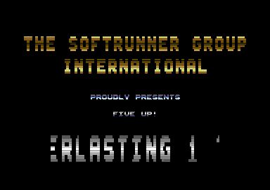 Screenshot of "Five Up" - Crack: The Softrunner Group (SRG) - Published by Commodore Disk User on Commodore 64 (1988)