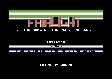 Screenshot of "Bombi" - Crack: Fairlight + Laxity - Published by Piotr Wozniak on Commodore 64 (1995)