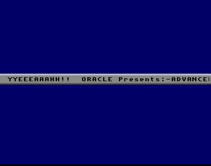 Screenshot of "Advanced Ski Simulator" - Crack: Oracle (OCL) - Published by Codemasters on Commodore Amiga (1990)