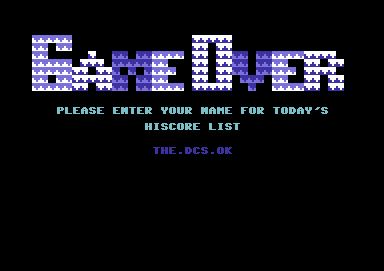 Screenshot of "Fruity" - Crack: Doughnut Cracking Service (DCS) - Published by Players Software on Commodore 64 (1986)