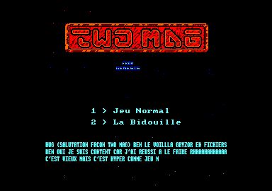 Screenshot of "Gryzor" - Crack and Trainer: Two Mag - Published by Ocean Software on Amstrad CPC (1987)