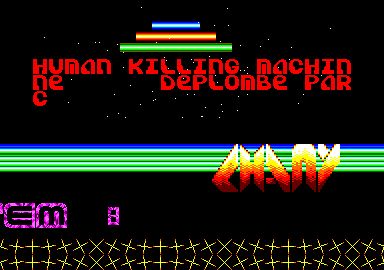 Screenshot of "Human Killing Machine" - Crack and Trainer (+2): Nul Part System (NPS) - Published by U.S. Gold on Amstrad CPC (1989)