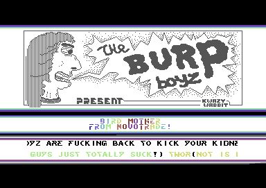 Screenshot of "Bird Mother" - Crack: Gulas (GLS) - Published by Novotrade on Commodore 64 (19xx)