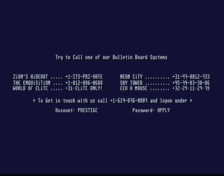 Screenshot of "Player Manager 2" - Crack: Prestige (PSG) - Published by Anco on Commodore Amiga (1995)