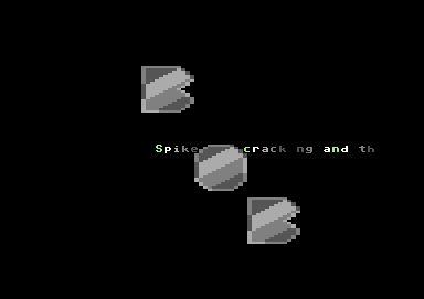 Screenshot of "Spike!" - Crack: B0B - Published by Keith Killilia on Commodore 64 (1997)