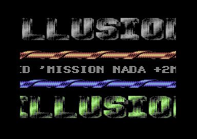 Screenshot of "Mission Nada" - Crack: Illusion - Trainer: +2 - Published by Magic Disk 64-CP Verlag on Commodore 64 (1992)