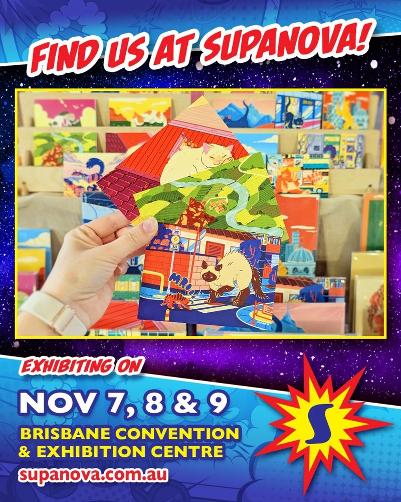 Promo image to announce I'll be at Brisbane Supanova this weekend.