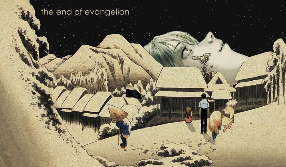 meme with evangelion and pinkerton.