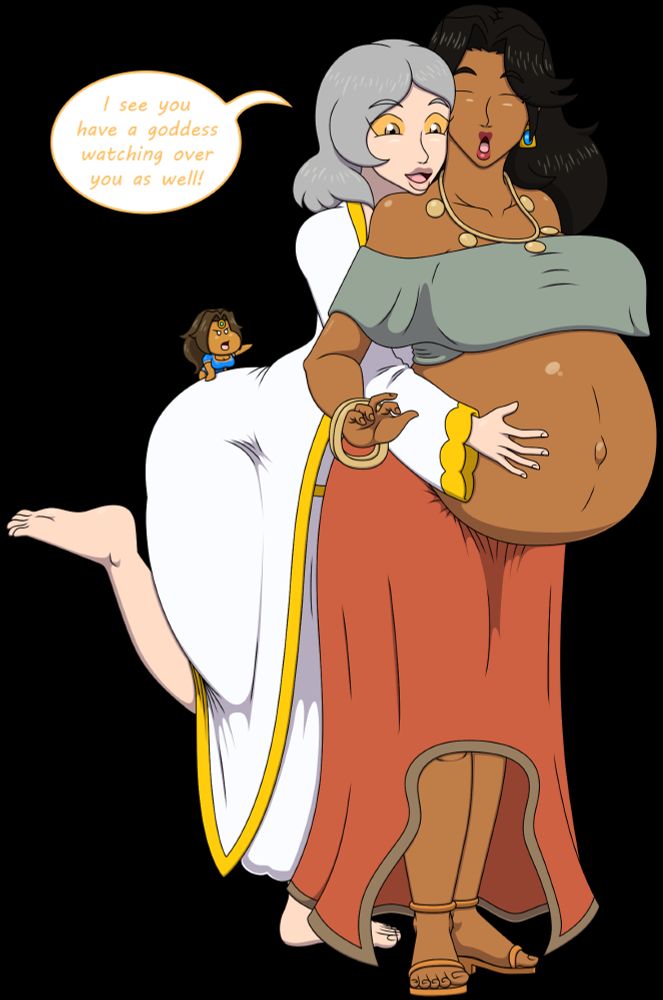 Mother Grace is very fond of expectant mothers, such as Elek's character Maria. 

Worry not though, Maria already has a goddess watching over her, so she's safe from Grace trying to convert her. 