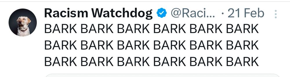 Racism watchdog says bark bark bark