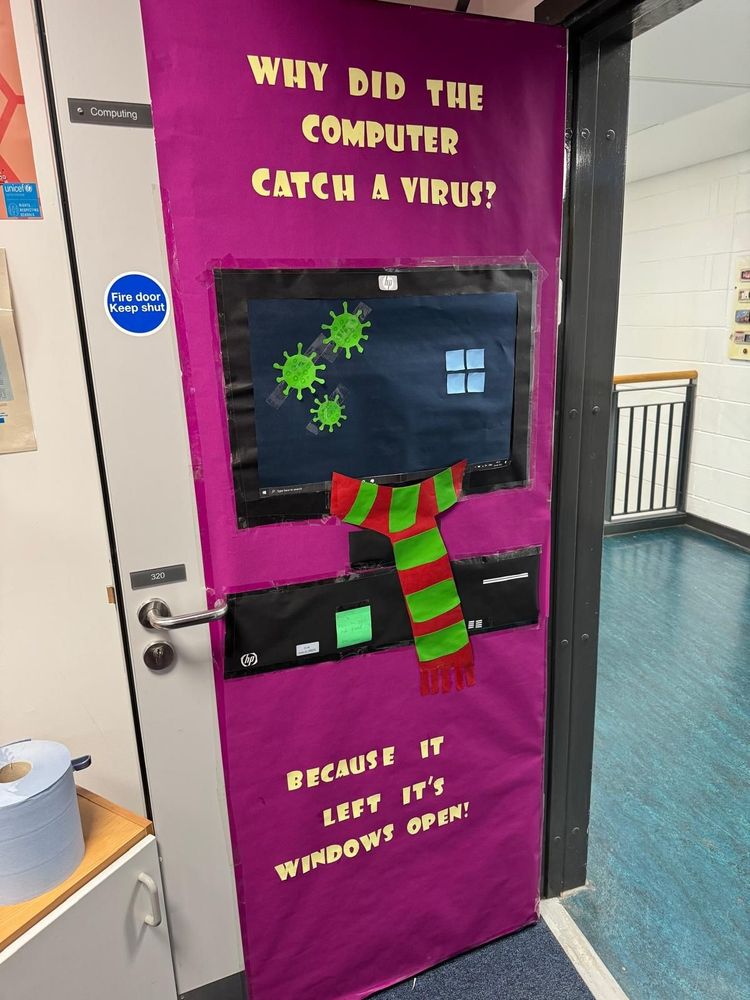 Why did the computer catch a virus?
Because it left its windows open.