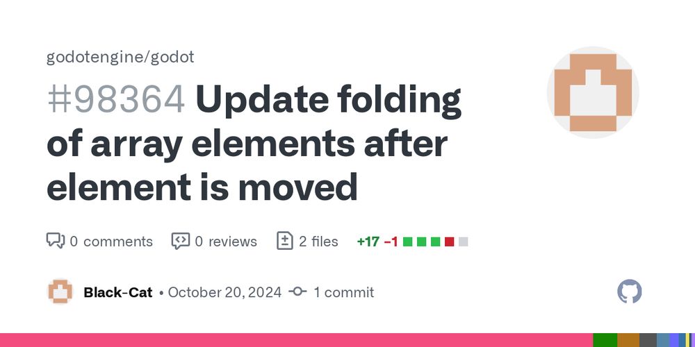 Update folding of array elements after element is moved by Black-Cat · Pull Request #98364 · godotengine/godot