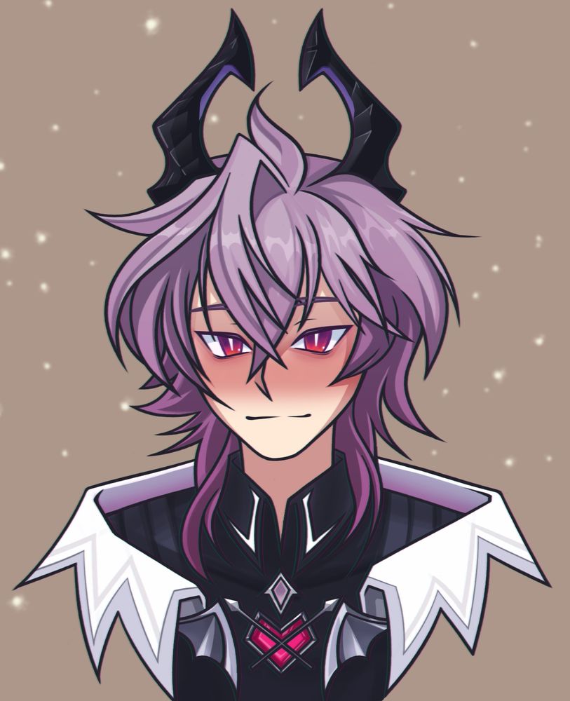 A full color digital portrait, fanart of the character Durin from Genshin Impact