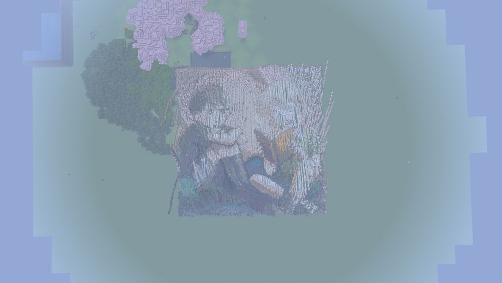 finished mapart in world