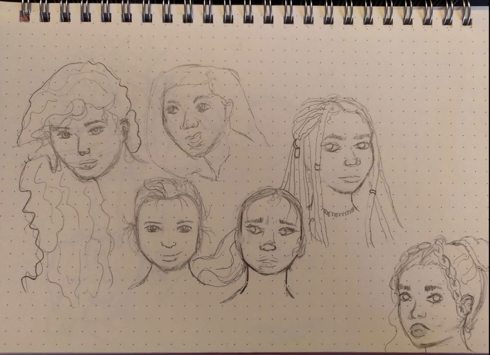 A few different facial expressions for practice.