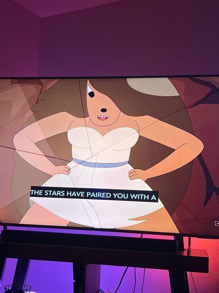 Samantha the Dog with her bronze skin and big hair holding her hand on her hips like an absolute mommy