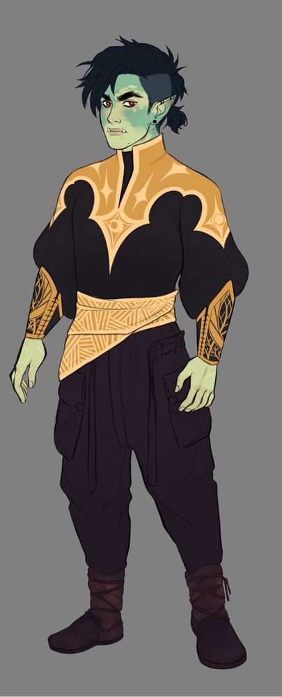 Character pose for outfit