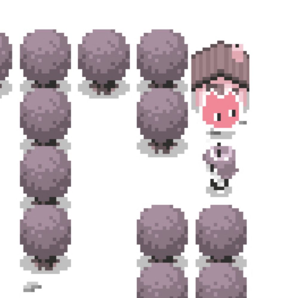 Player Character of 404 page getting past end state of a path game and sitting on the house where they shouldn’t be 
