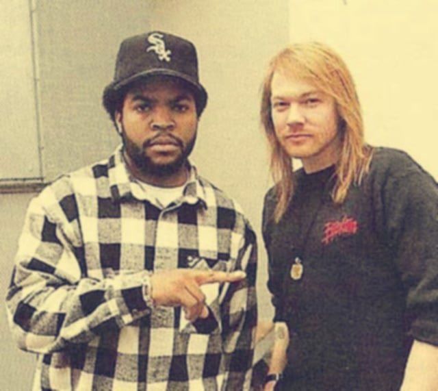 Ice Cube and Axl Rose. 