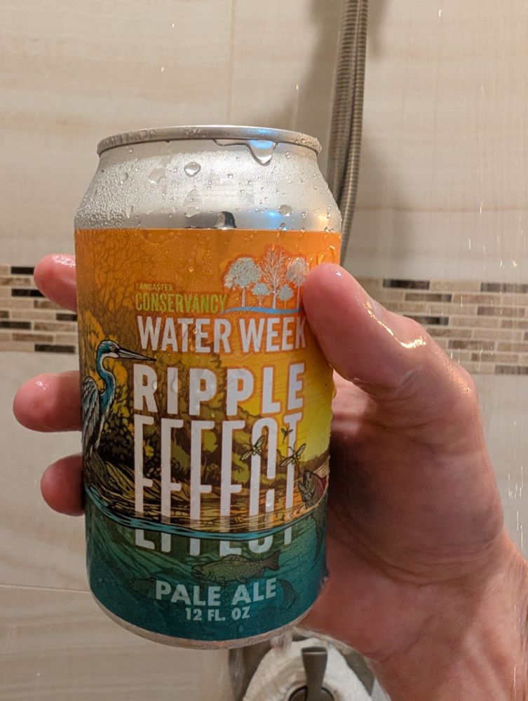 Mr having a Pour Man's Ripple Effect Pale Ale in the shower. DM me for my alt.