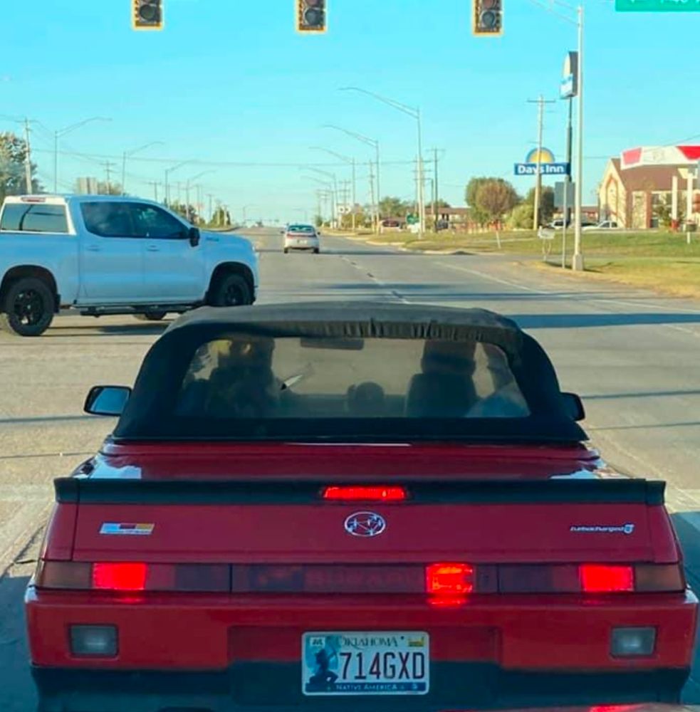 Subaru XT Convertible, likely by ASC. Probably a prototype that ended up sold/plated.