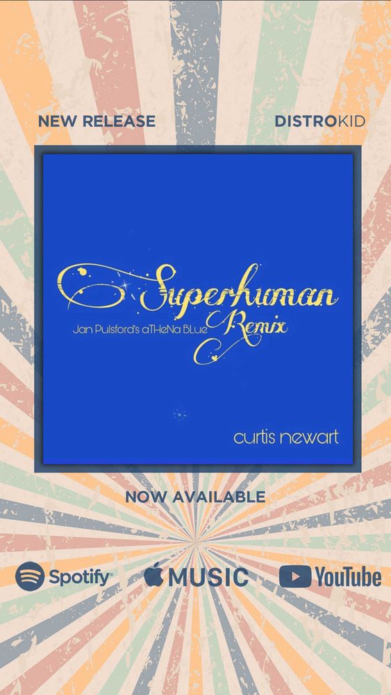 Check out the dazzling new remix of my song "Superhuman" by Jan Pulsford (of Cyndi Lauper fame)!

Superhuman (Jan Pulsford's aTHeNa BLue Remix) by Curtis Newart
