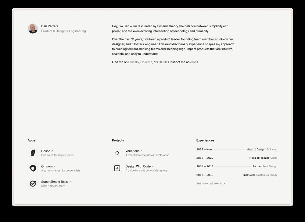 A screen shot of perrera.com