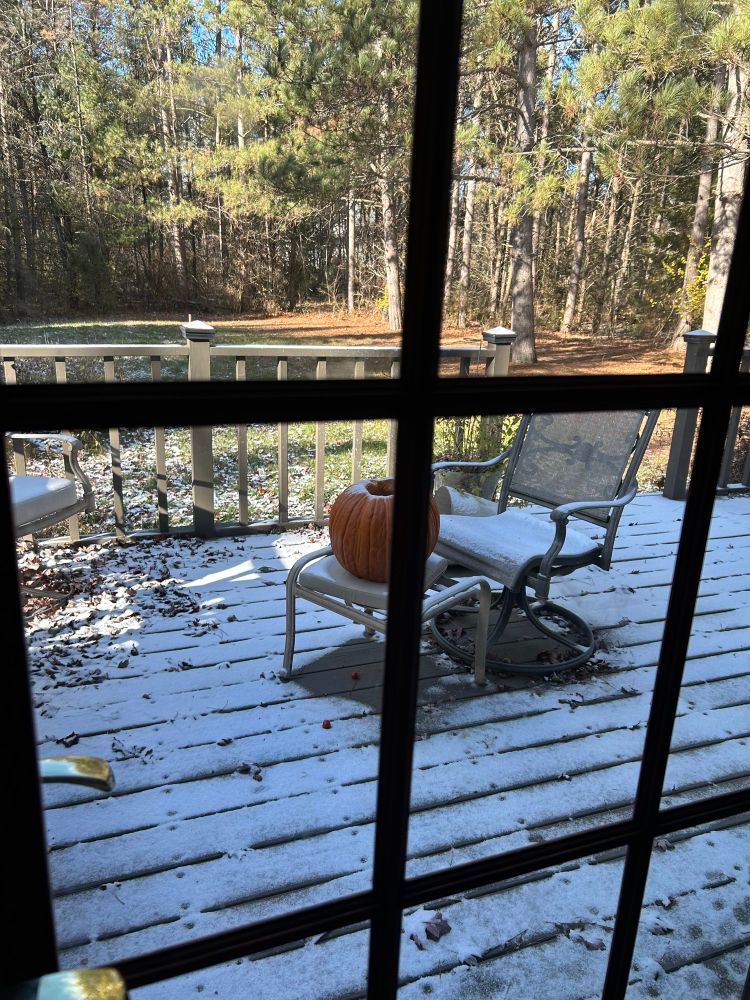 first dusting of snow in Central Wisconsin.