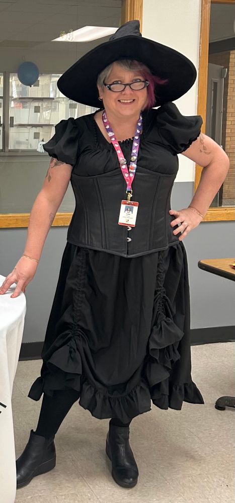 woman dressed as a witch