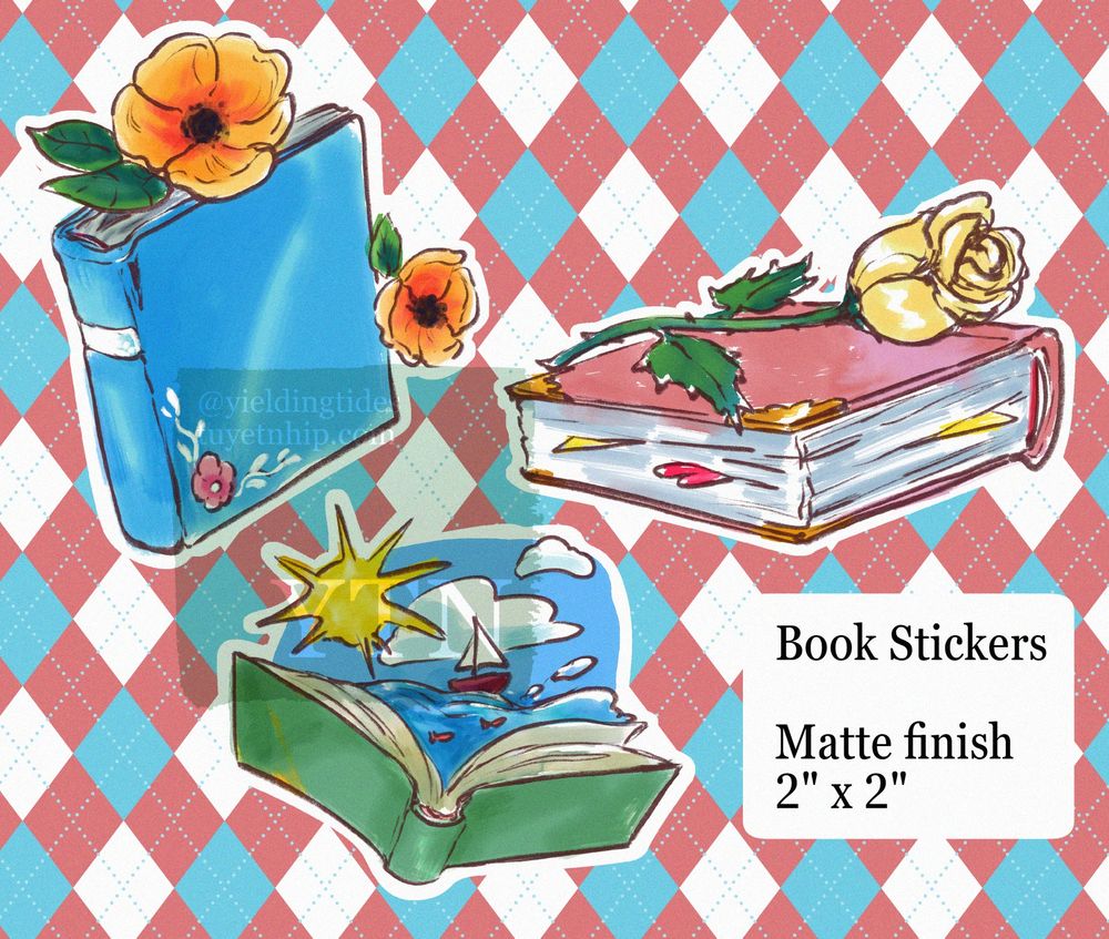 Sticker Designs of books