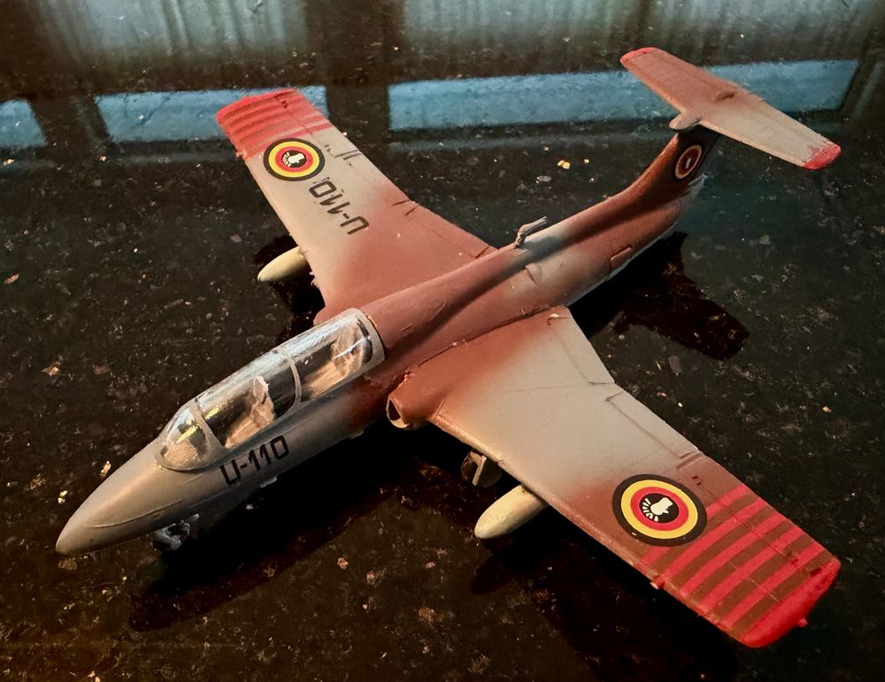 Ugandan L-29 Delfin aircraft model. 