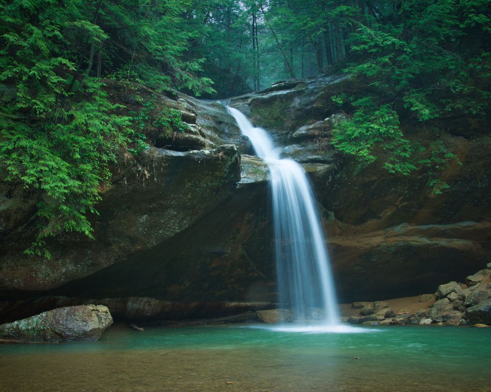 Lower falls at Old Man's Cave