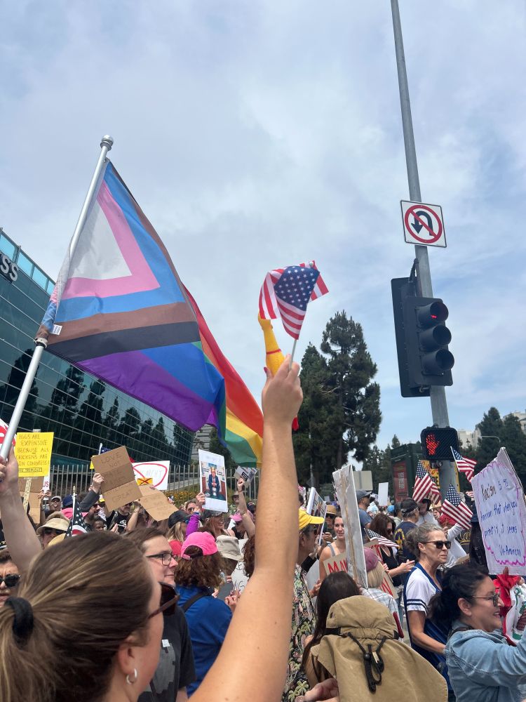 An LA No Kings Protest full of badasses 