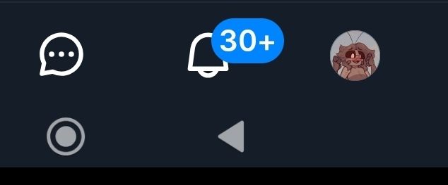 The 30+ notification bubble