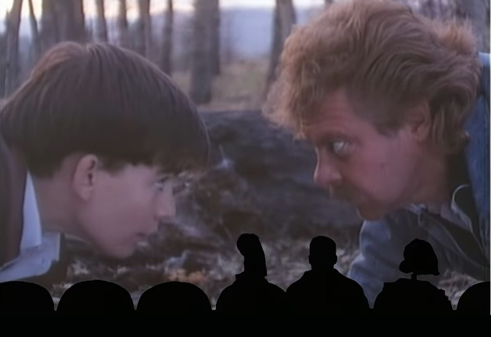 Scene from the MST3K riff of the movie The Final Sacrifice, starring a Ben-Shapiro-assed pale young dork with a bowl cut, and the most Canadian of heroes, Zap Rowsdower.