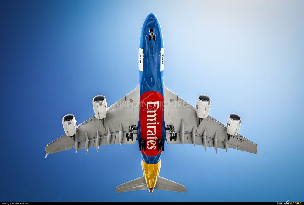 Emirates Airlines | Airbus | A380 | A6-EOT | Spain, Barcelona - El Prat (BCN - LEBL) | Photo taken by Javi Sanchez 
