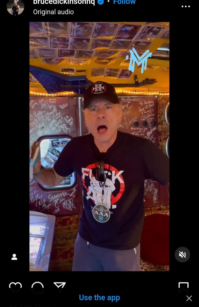 Bruce Dickinson of Iron Maiden