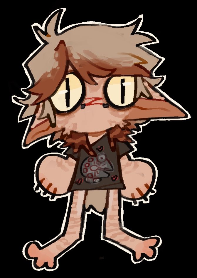 First time using alt text pls be patient
A simplified doodle of my star wars sona, Aero, in a millennium falcon t-shirt