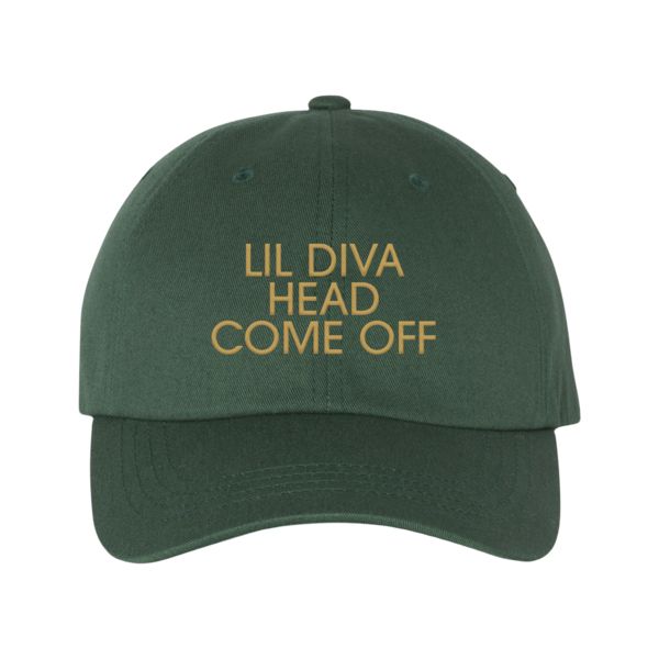 Las Culturistas hat embroidered with “Lil Diva Head Come Off”