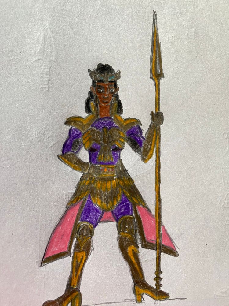 Warrior Queen with armor 