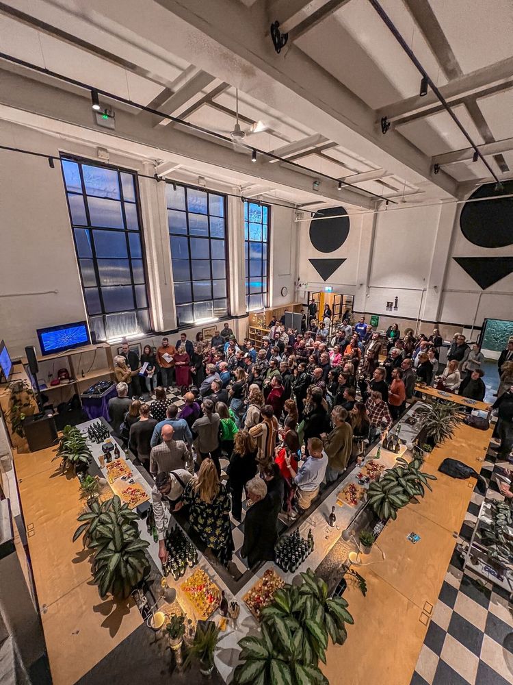 Crowd gathered for the BCP Film Office launch on 10th October 2024. Venue: THIS Workspace in Bournemouth.