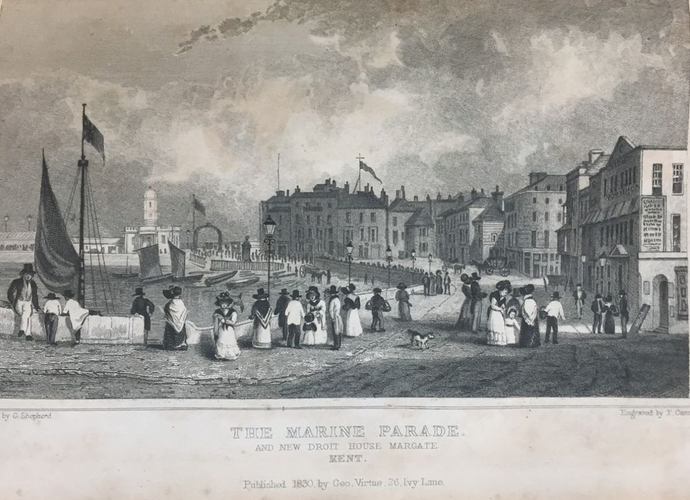 The Marine parade Margate, engraving