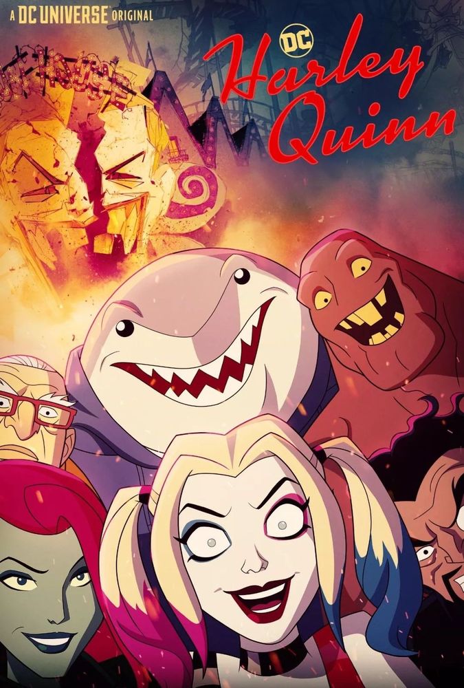 Promotional poster for the DC Harley Quinn show on HBO Max